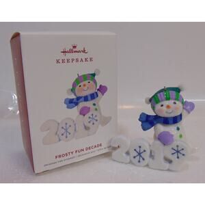 Hallmark Keepsake Ornament Frosty Fun Decade 2019 Retired Christmas Tree Decor